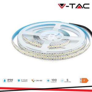 Strip LED 2835 IP20 240 Led/mt 20w/mt Luce Calda 12V